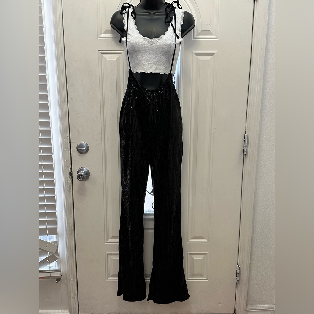 Night out sequin overall in S size